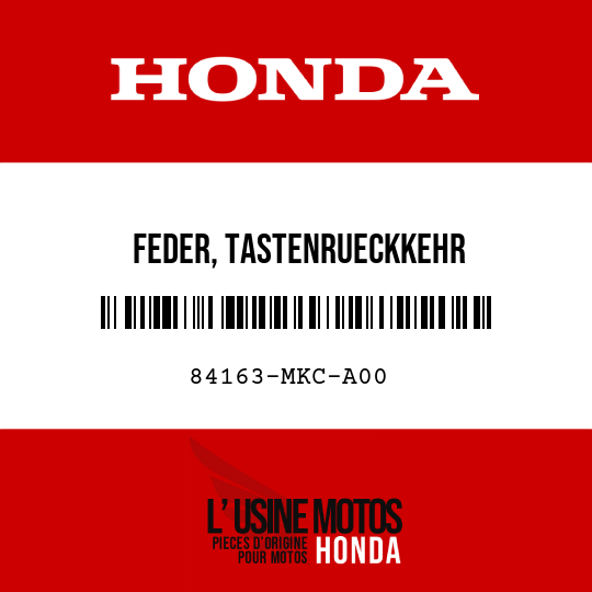 image de 84163-MKC-A00 FEDER, TASTENRUECKKEHR