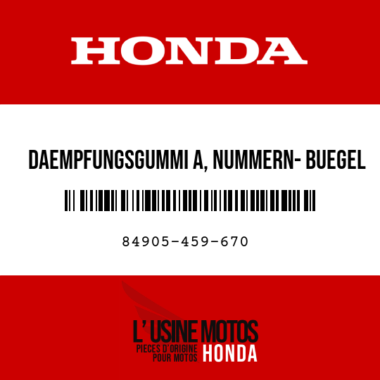 image de 84905-459-670 DAEMPFUNGSGUMMI A, NUMMERN- BUEGEL