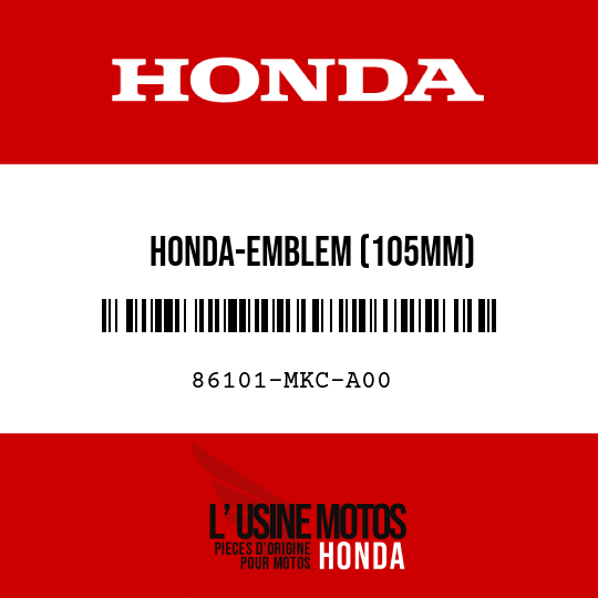 image de 86101-MKC-A00 HONDA-EMBLEM (105MM)