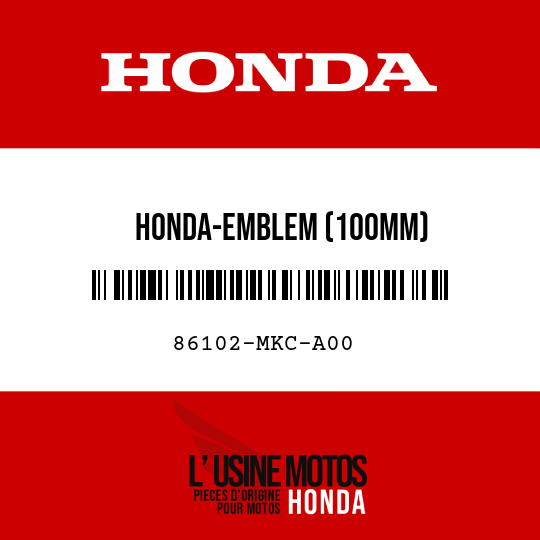 image de 86102-MKC-A00 HONDA-EMBLEM (100MM)