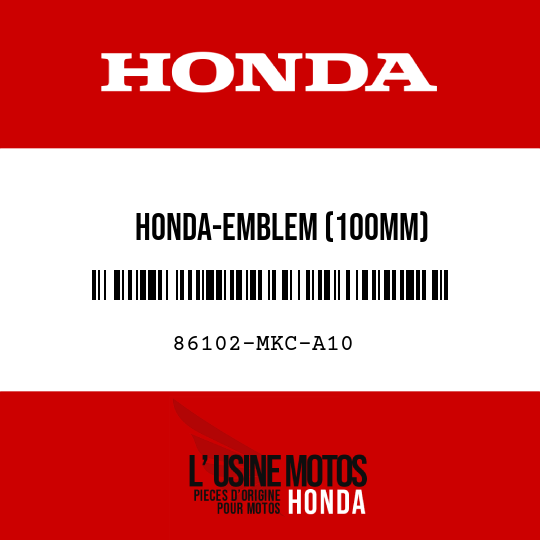 image de 86102-MKC-A10 HONDA-EMBLEM (100MM)