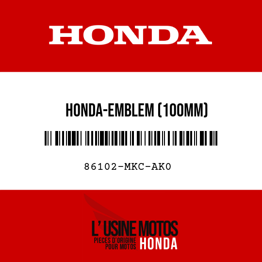 image de 86102-MKC-AK0 HONDA-EMBLEM (100MM)