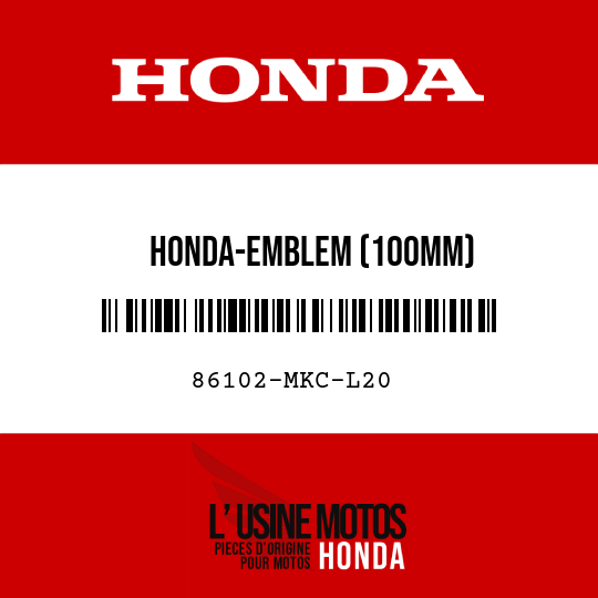 image de 86102-MKC-L20 HONDA-EMBLEM (100MM)
