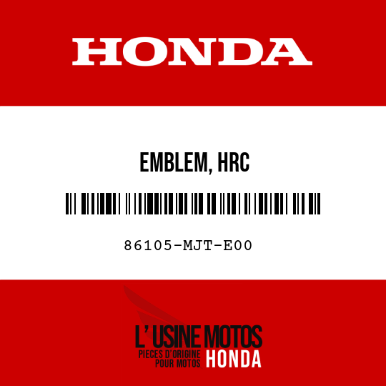 image de 86105-MJT-E00 EMBLEM, HRC