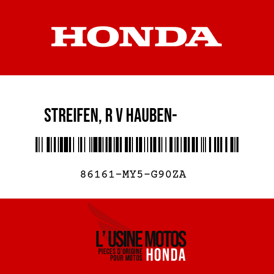 image de 86161-MY5-G90ZA STREIFEN, R V HAUBEN-       VERKLEIDUNG TYPE4  (TYPE4 )