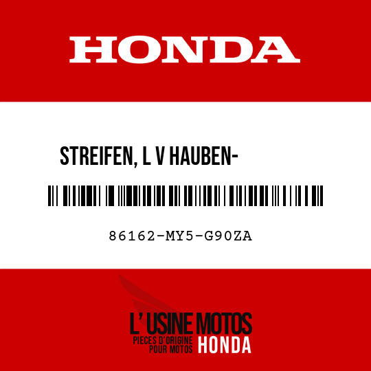 image de 86162-MY5-G90ZA STREIFEN, L V HAUBEN-       VERKLEIDUNG TYPE4  (TYPE4 )