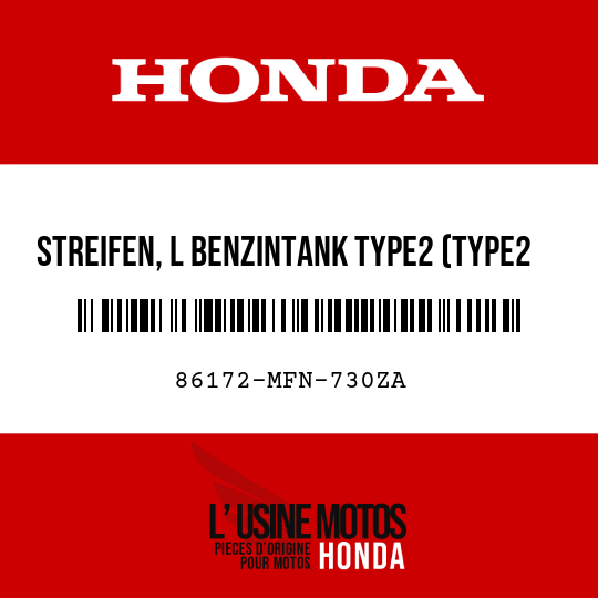image de 86172-MFN-730ZA STREIFEN, L BENZINTANK TYPE2 (TYPE2 )