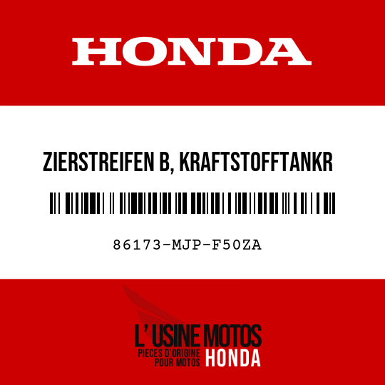 image de 86173-MJP-F50ZA ZIERSTREIFEN B, KRAFTSTOFFTANKR TYPE1