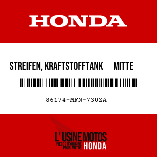 image de 86174-MFN-730ZA STREIFEN, KRAFTSTOFFTANK      MITTE L TYPE2 (TYPE2 )