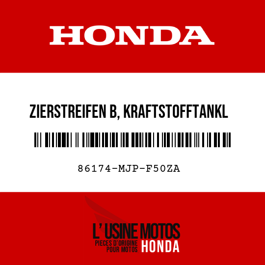 image de 86174-MJP-F50ZA ZIERSTREIFEN B, KRAFTSTOFFTANKL TYPE1