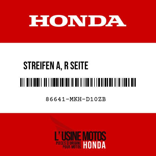 image de 86641-MKH-D10ZB STREIFEN A, R SEITE VERKLEIDUNG TYPE1 (TYPE1 )