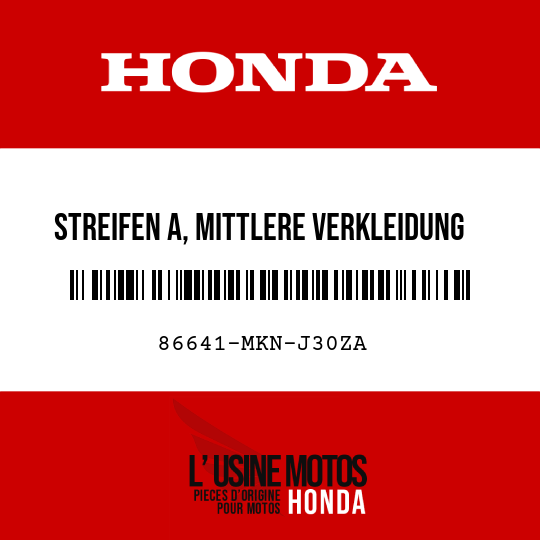 image de 86641-MKN-J30ZA STREIFEN A, MITTLERE VERKLEIDUNG RECHTS A TYPE1