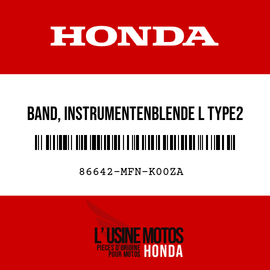 image de 86642-MFN-K00ZA BAND, INSTRUMENTENBLENDE L TYPE2