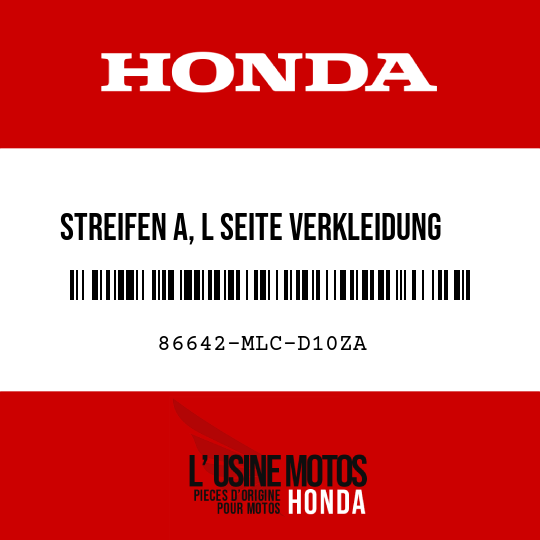 image de 86642-MLC-D10ZA STREIFEN A, L SEITE VERKLEIDUNG TYPE1