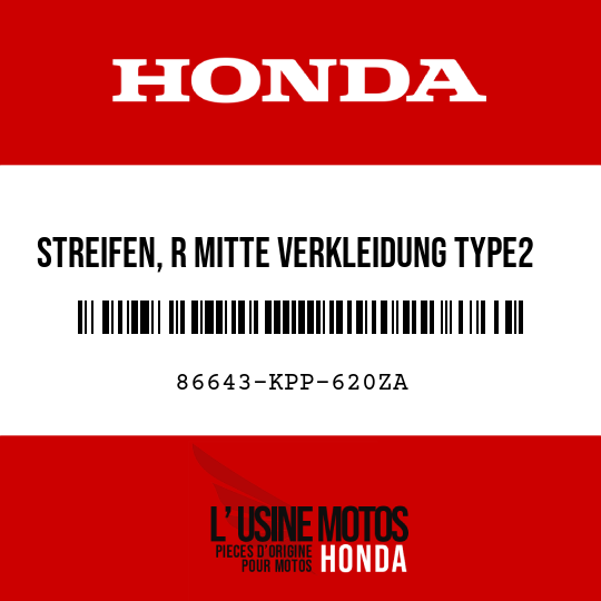 image de 86643-KPP-620ZA STREIFEN, R MITTE VERKLEIDUNG TYPE2