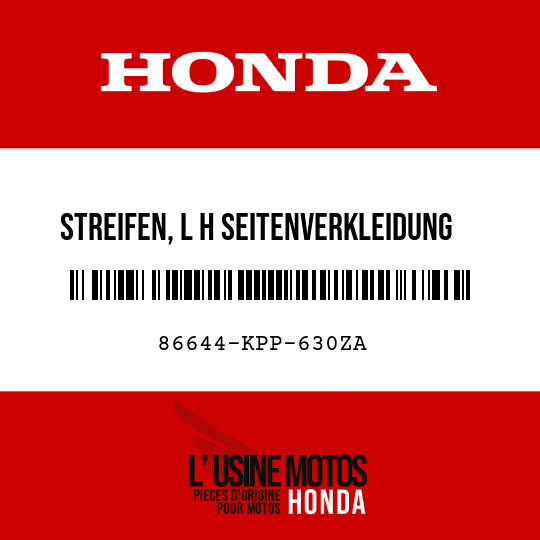 image de 86644-KPP-630ZA STREIFEN, L H SEITENVERKLEIDUNG TYPE1