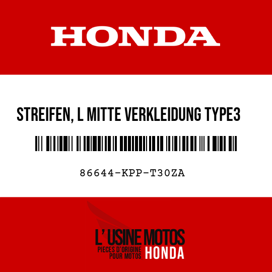 image de 86644-KPP-T30ZA STREIFEN, L MITTE VERKLEIDUNG TYPE3