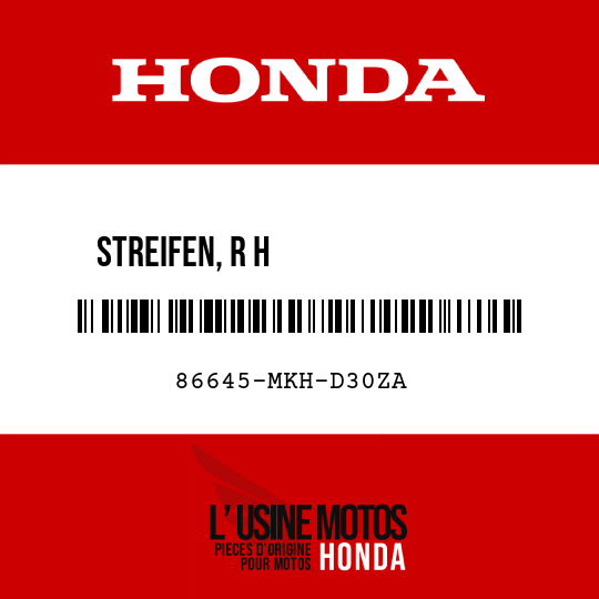 image de 86645-MKH-D30ZA STREIFEN, R H SEITENVERKLEIDUNG TYPE2 (TYPE2 )