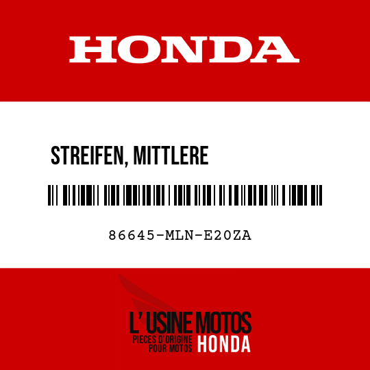 image de 86645-MLN-E20ZA STREIFEN, MITTLERE            VERKLEIDUNG VORN R TYPE1 (TYPE1 )