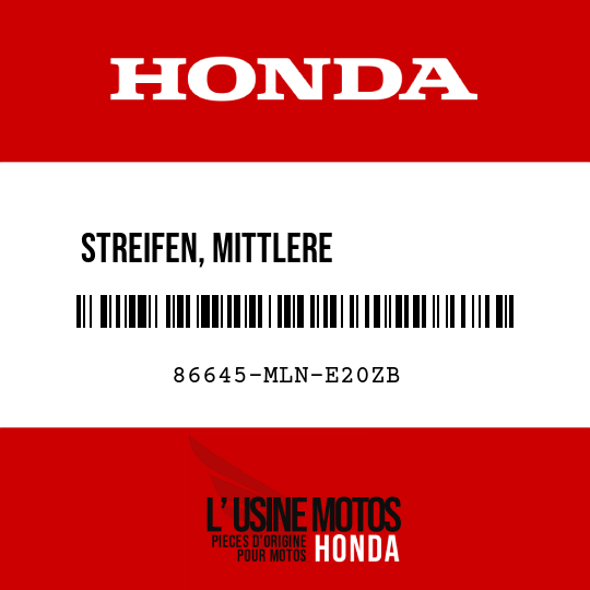 image de 86645-MLN-E20ZB STREIFEN, MITTLERE            VERKLEIDUNG VORN R TYPE2 (TYPE2 )