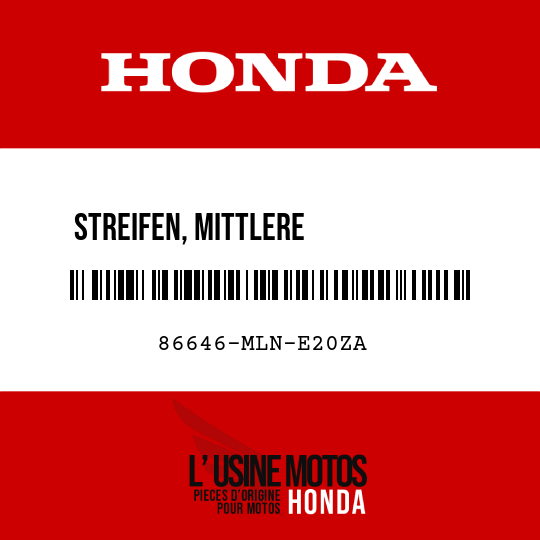 image de 86646-MLN-E20ZA STREIFEN, MITTLERE            VERKLEIDUNG VORN L TYPE1 (TYPE1 )