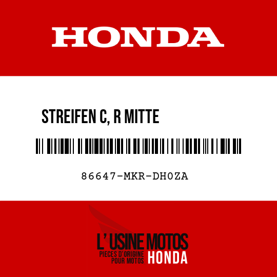image de 86647-MKR-DH0ZA STREIFEN C, R MITTE          VERKLEIDUNG TYPE1 (TYPE1 )