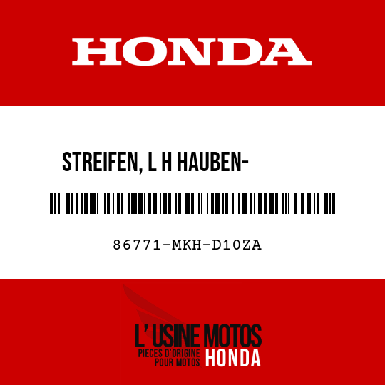 image de 86771-MKH-D10ZA STREIFEN, L H HAUBEN- VERKLEIDUNG TYPE2 (TYPE2 )