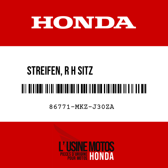 image de 86771-MKZ-J30ZA STREIFEN, R H SITZ VERKLEIDUNG TYPE1 (TYPE1 )