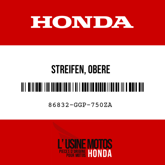 image de 86832-GGP-750ZA STREIFEN, OBERE KAROSSERIEVERKLEIDUNG L TYPE1