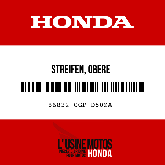 image de 86832-GGP-D50ZA STREIFEN, OBERE KAROSSERIEVERKLEIDUNG L TYPE2