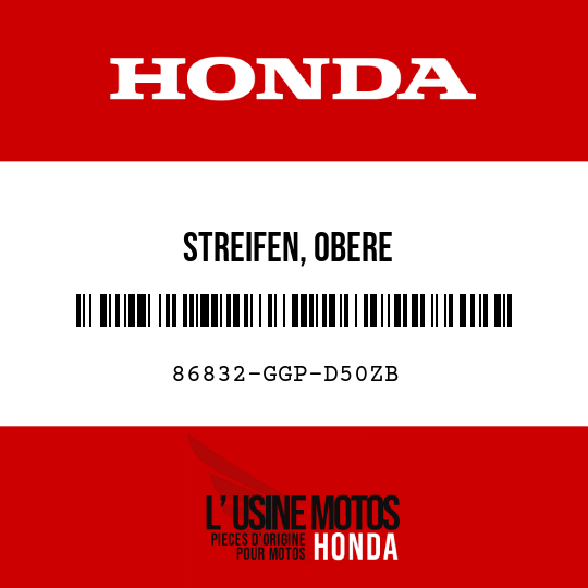 image de 86832-GGP-D50ZB STREIFEN, OBERE KAROSSERIEVERKLEIDUNG L TYPE1