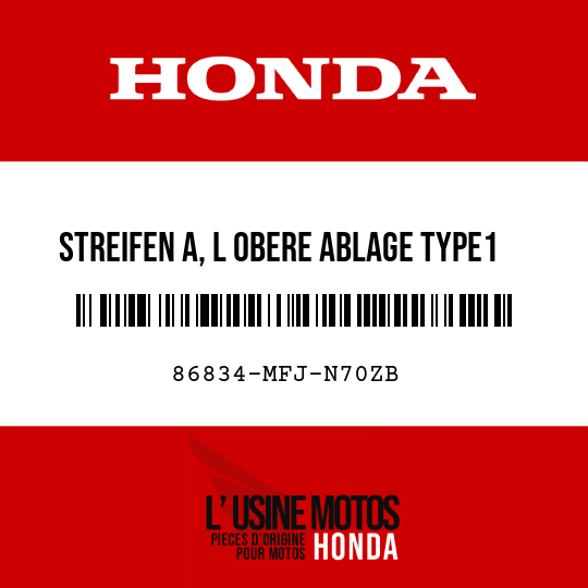 image de 86834-MFJ-N70ZB STREIFEN A, L OBERE ABLAGE TYPE1