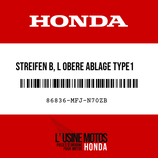 image de 86836-MFJ-N70ZB STREIFEN B, L OBERE ABLAGE TYPE1