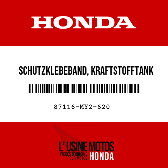 image de 87116-MY2-620 SCHUTZKLEBEBAND, KRAFTSTOFFTANK