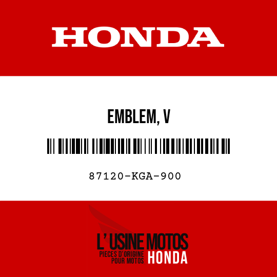image de 87120-KGA-900 EMBLEM, V