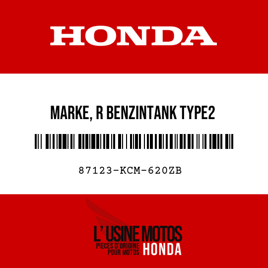 image de 87123-KCM-620ZB MARKE, R BENZINTANK TYPE2