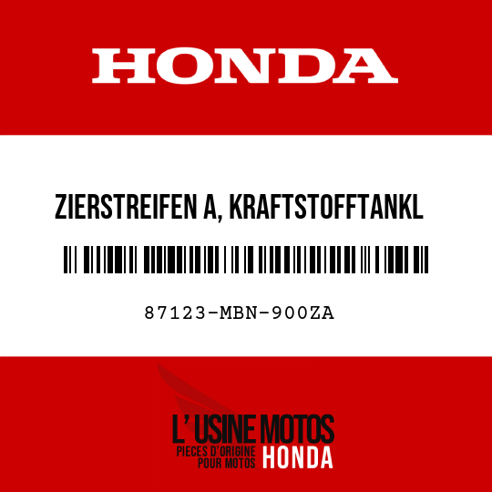 image de 87123-MBN-900ZA ZIERSTREIFEN A, KRAFTSTOFFTANKL TYPE1