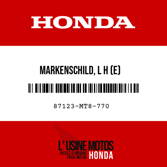 image de 87123-MT8-770 MARKENSCHILD, L H (E)