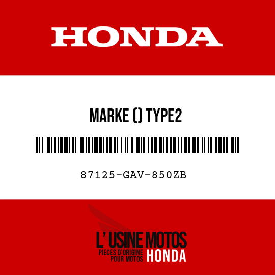 image de 87125-GAV-850ZB MARKE () TYPE2