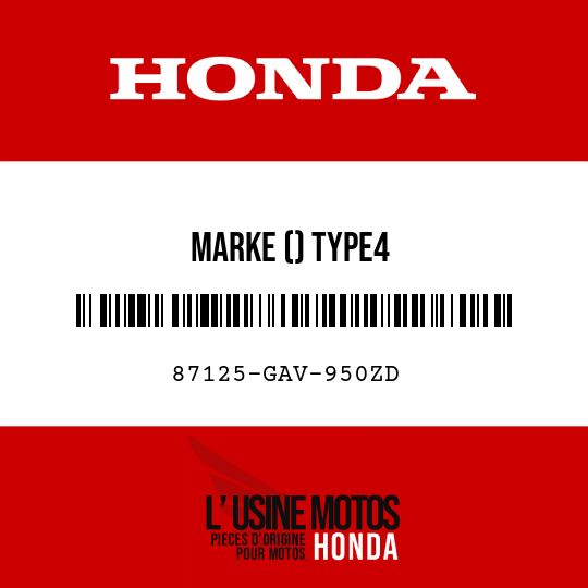 image de 87125-GAV-950ZD MARKE () TYPE4