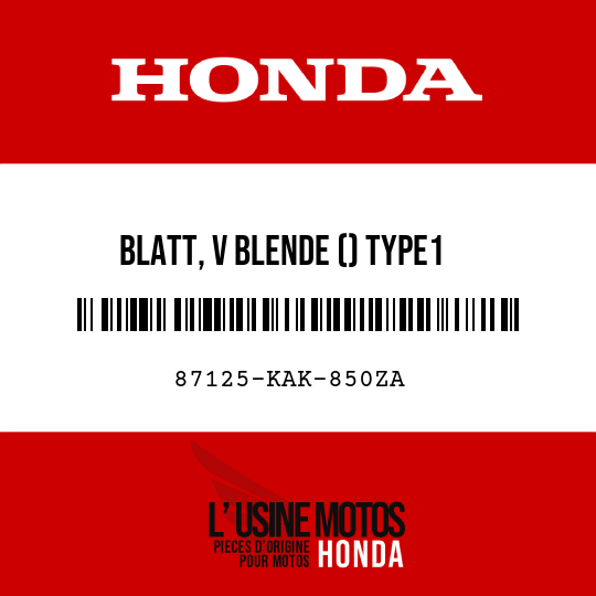 image de 87125-KAK-850ZA BLATT, V BLENDE () TYPE1