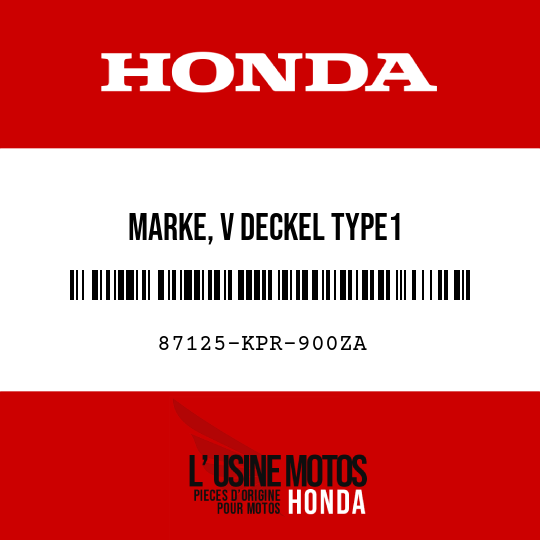 image de 87125-KPR-900ZA MARKE, V DECKEL TYPE1