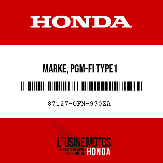 image de 87127-GFM-970ZA MARKE, PGM-FI TYPE1