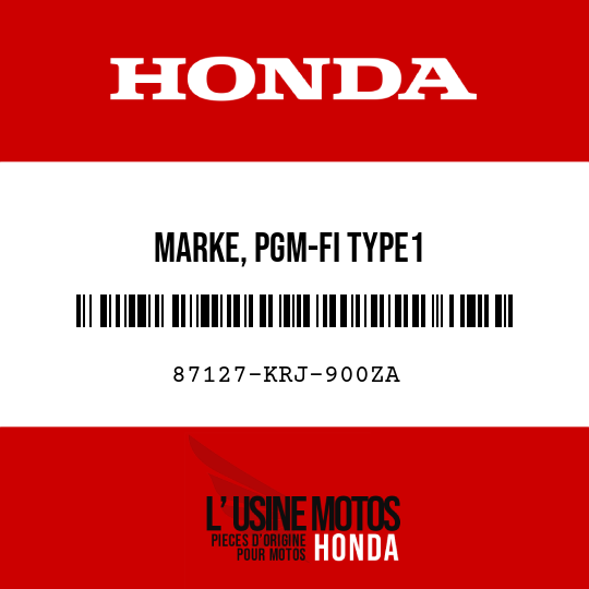 image de 87127-KRJ-900ZA MARKE, PGM-FI TYPE1