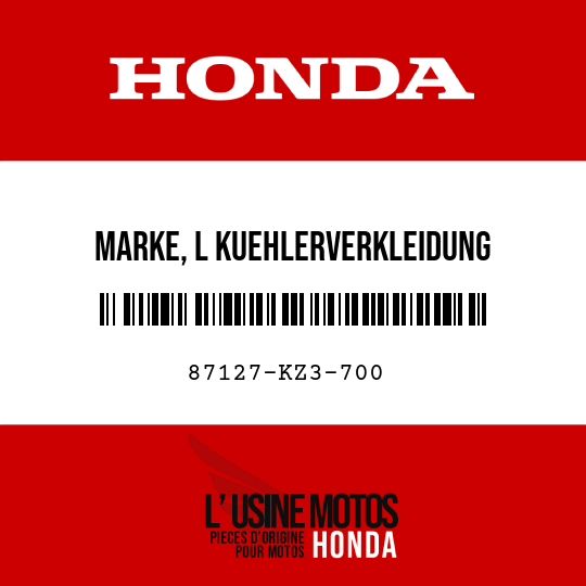 image de 87127-KZ3-700 MARKE, L KUEHLERVERKLEIDUNG