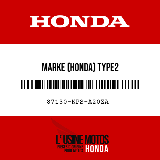 image de 87130-KPS-A20ZA MARKE (HONDA) TYPE2
