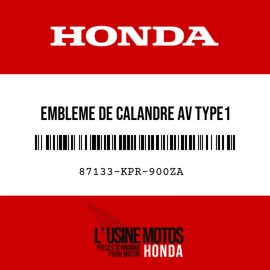 image de 87133-KPR-900ZA EMBLEME DE CALANDRE AV TYPE1