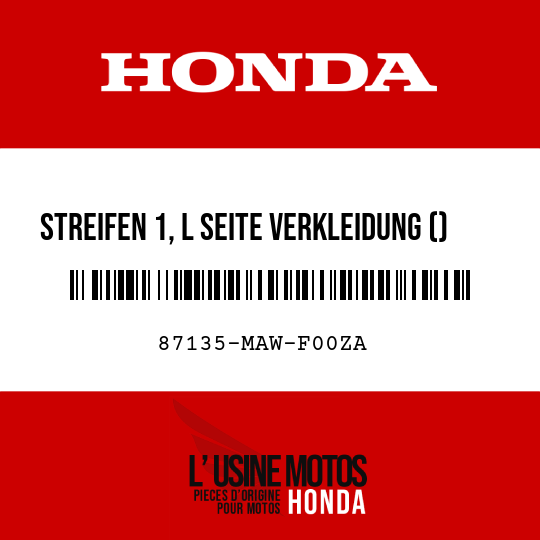 image de 87135-MAW-F00ZA STREIFEN 1, L SEITE VERKLEIDUNG () TYPE5