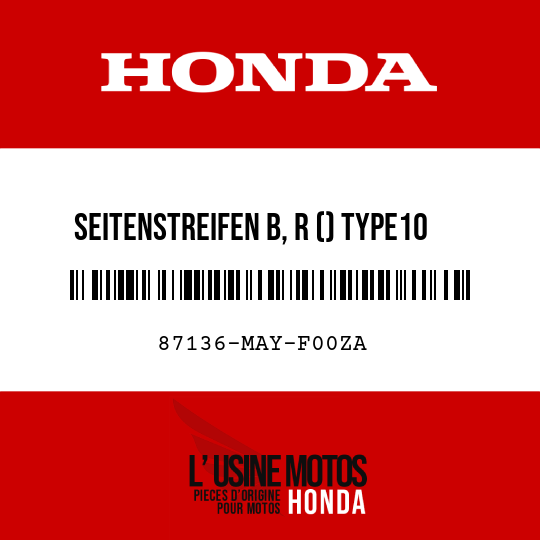 image de 87136-MAY-F00ZA SEITENSTREIFEN B, R () TYPE10