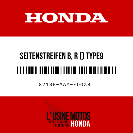 image de 87136-MAY-F00ZB SEITENSTREIFEN B, R () TYPE9